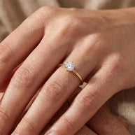 6-Prong Round CZ Solitaire Engagement Ring SCR-105