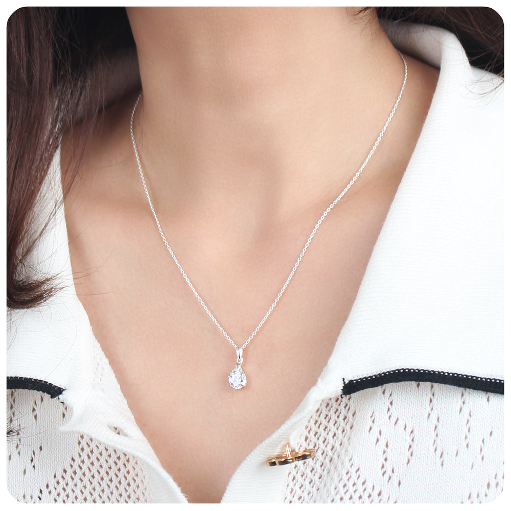 CZ Drop Necklace SPE-206