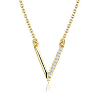 Pavé V-Bar Necklace SPE-2153