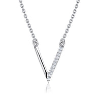Pavé V-Bar Necklace SPE-2153