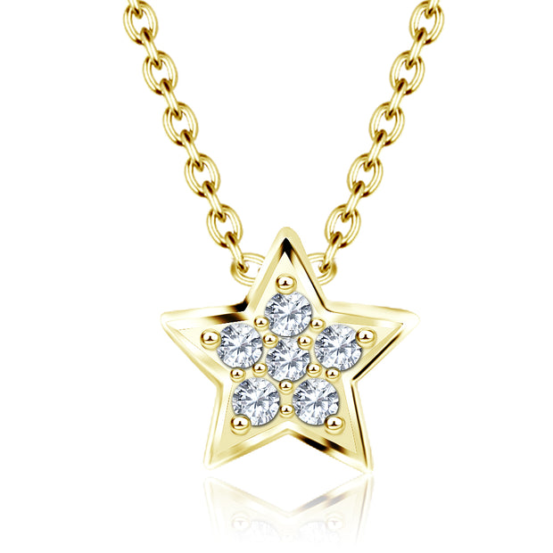 Elegant CZ Star Necklace SPE-2458