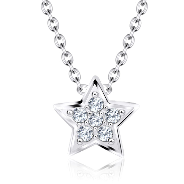 Elegant CZ Star Necklace SPE-2458