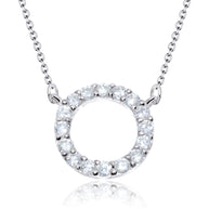 Pavé Circle Necklace SPE-2496