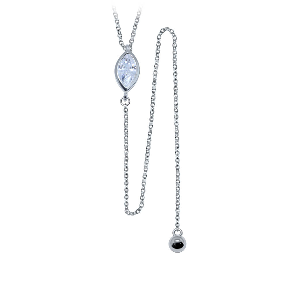Marquise CZ Lariat Necklace SPE-2954