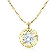 Circle Star CZ Necklace SPE-3206