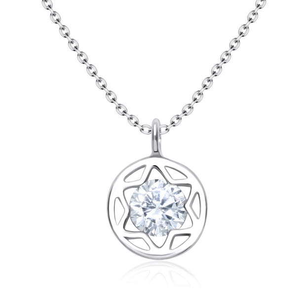Circle Star CZ Necklace SPE-3206