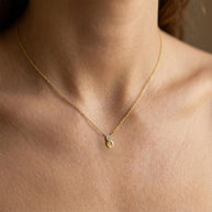 Double Disc Pavé CZ Necklace SPE-3209