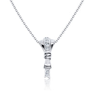 CZ Bow Necklace SPE-3312