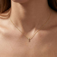 CZ Bow Necklace SPE-3312