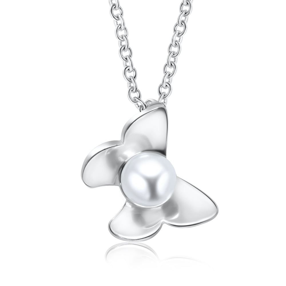 Butterfly Pearl Necklace SPE-3315