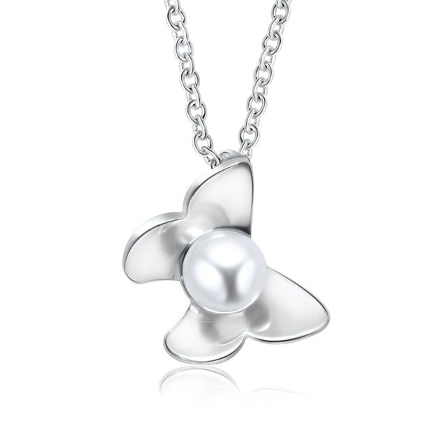 Butterfly Pearl Necklace SPE-3315