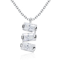 Three Crystal Shaped Necklace SPE-5246