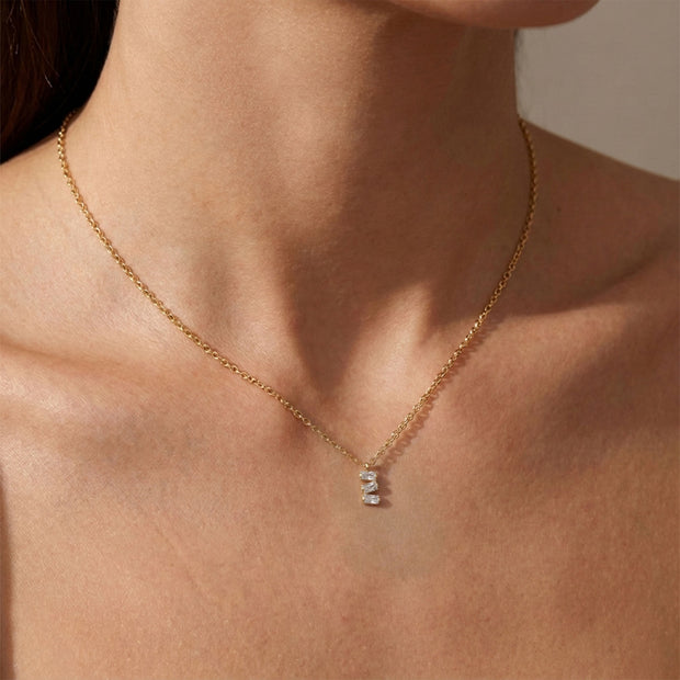 Three Crystal Shaped Necklace SPE-5246