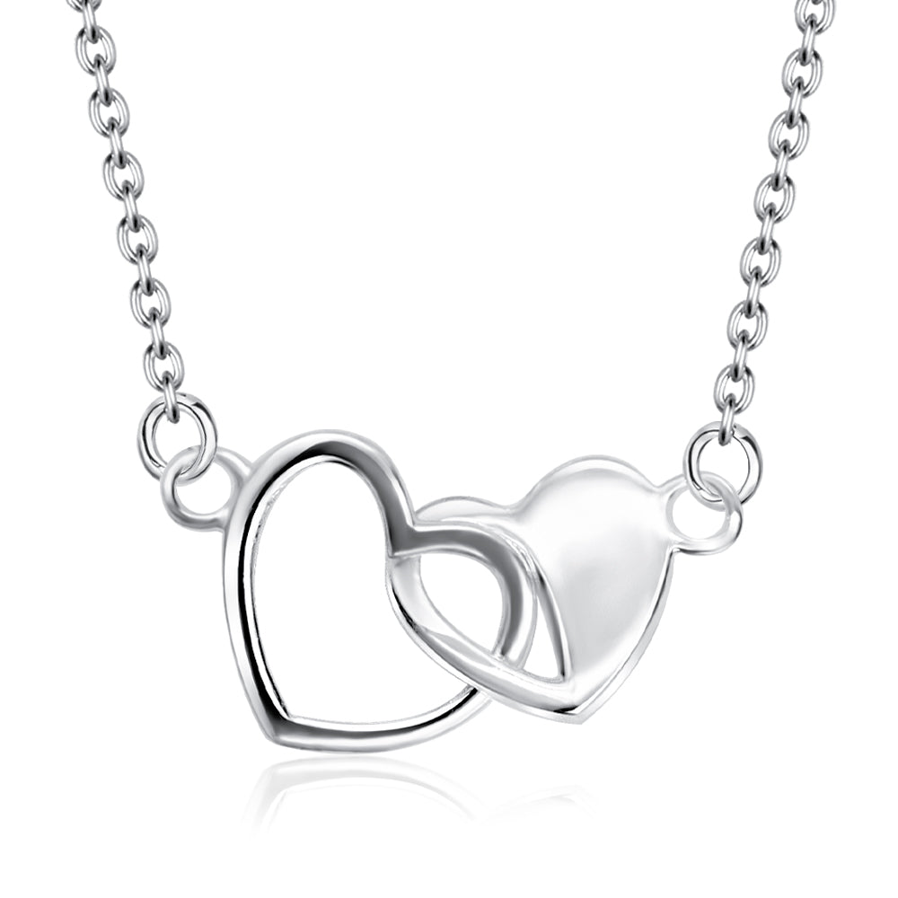 Double Heart Shape Necklace SPE-5255