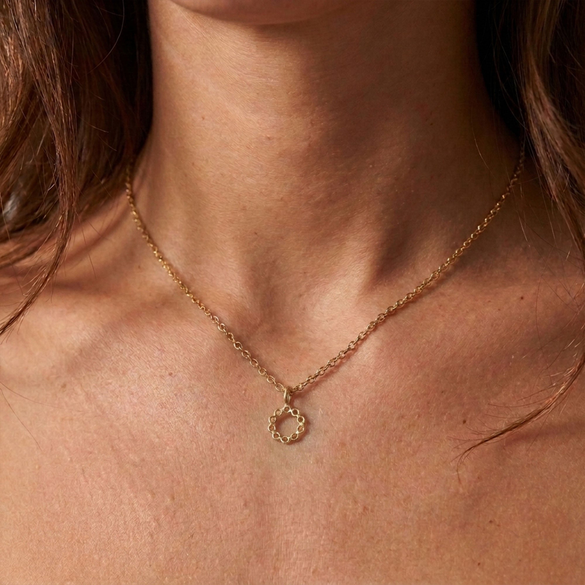 Bubble Circle Necklace SPE-5257