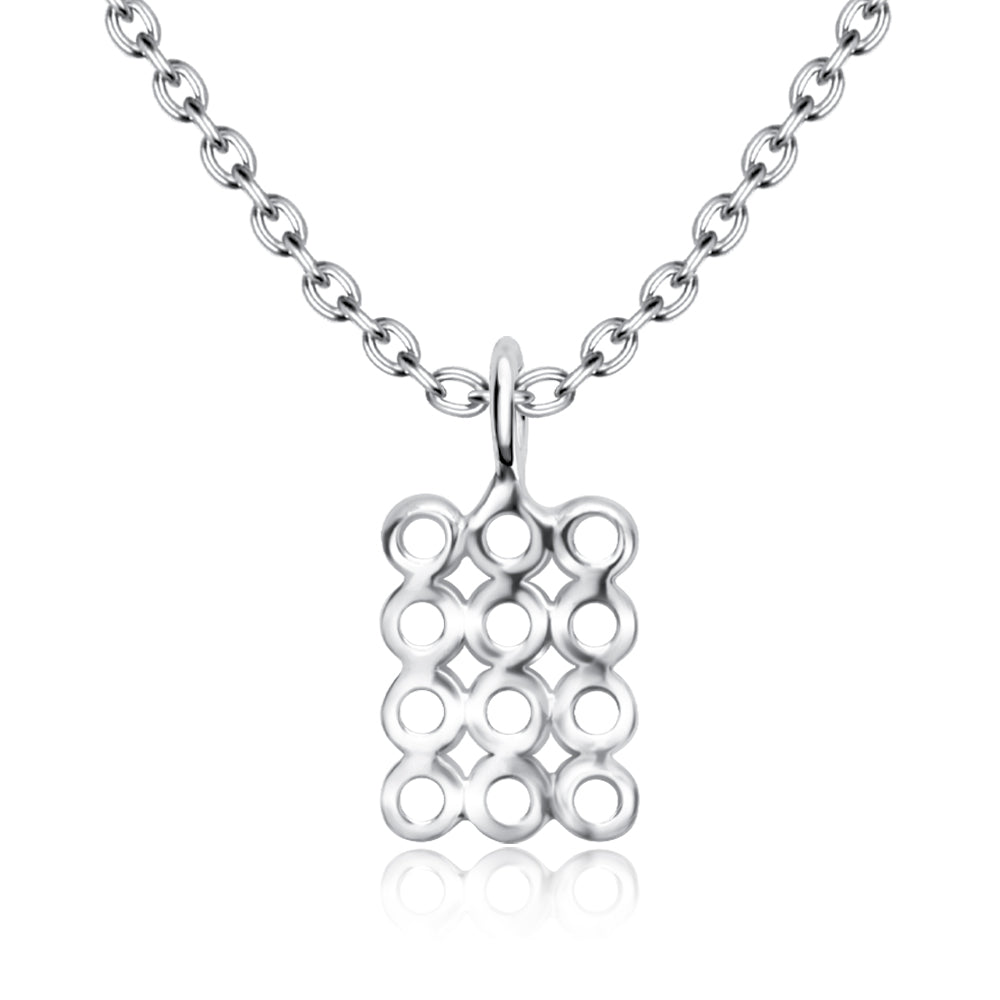 Flat Hole Shaped Necklace SPE-5259