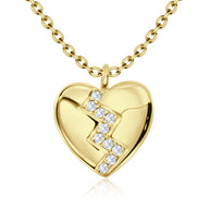 Broken Heart Shaped Necklace SPE-5269