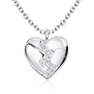 Broken Heart Shaped Necklace SPE-5269