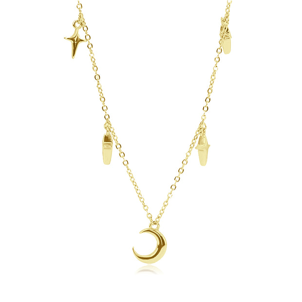 Moon and Stars Necklace SPE-5599