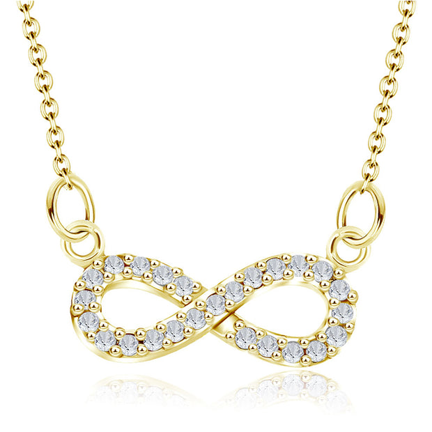 Shiny Infinity Shaped Necklace SPE-749