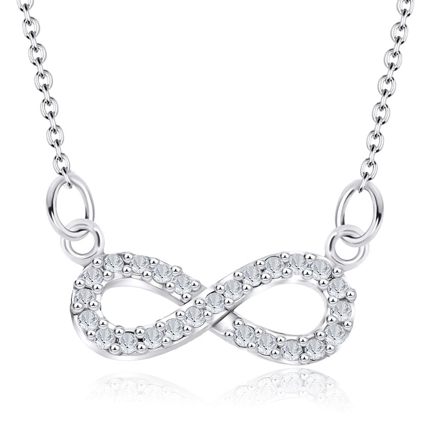 Shiny Infinity Shaped Necklace SPE-749