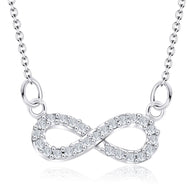 Shiny Infinity Shaped Necklace SPE-749