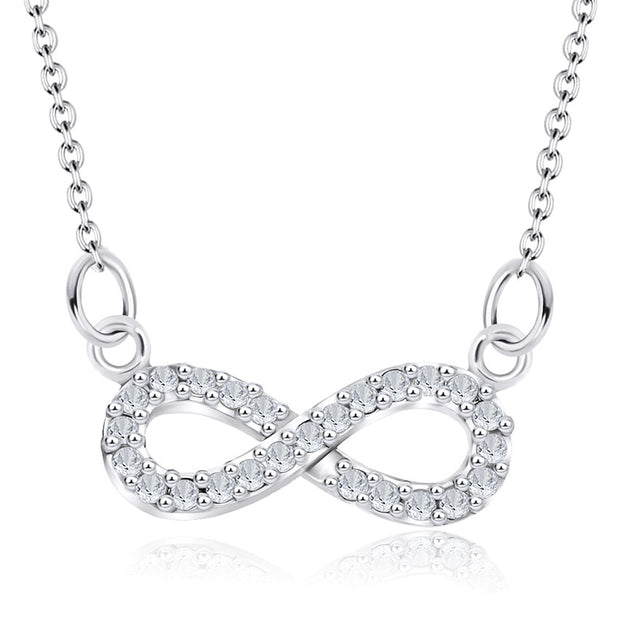 Shiny Infinity Shaped Necklace SPE-749