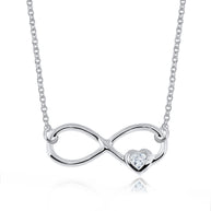 Infinity with Heart Shaped Necklace SPE-965