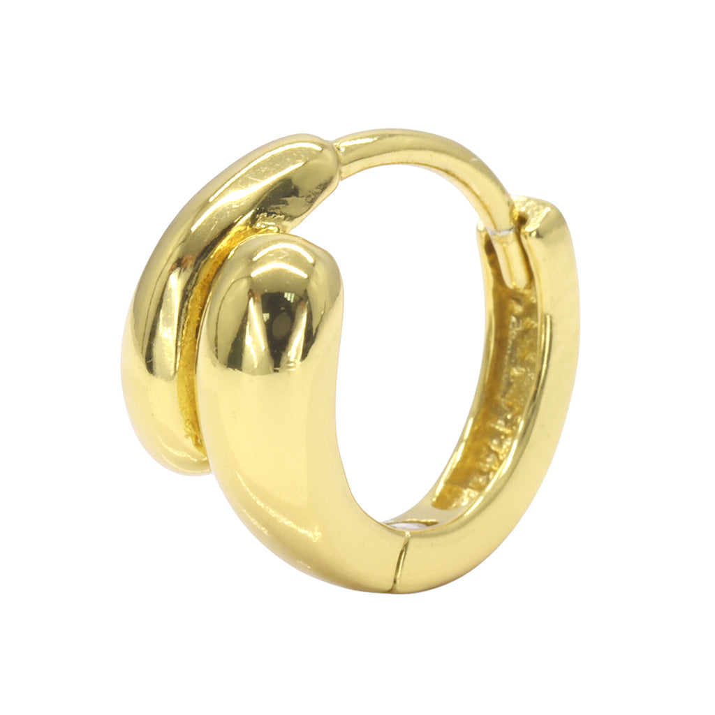 Double Band Chunky Huggie Earring STCR-179