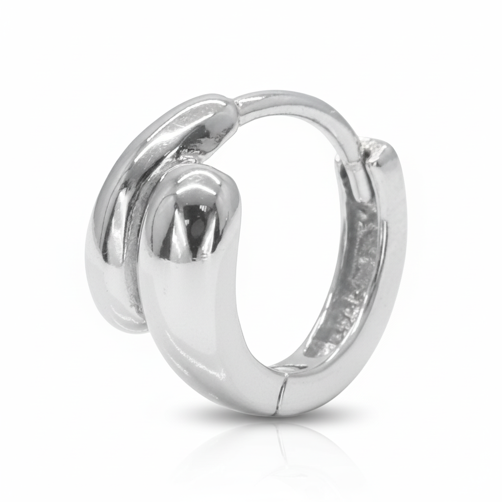Double Band Chunky Huggie Earring STCR-179