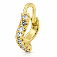 Elegant CZ Huggies Earring STHG-123