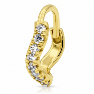 Elegant CZ Huggies Earring STHG-123