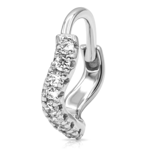 Elegant CZ Huggies Earring STHG-123