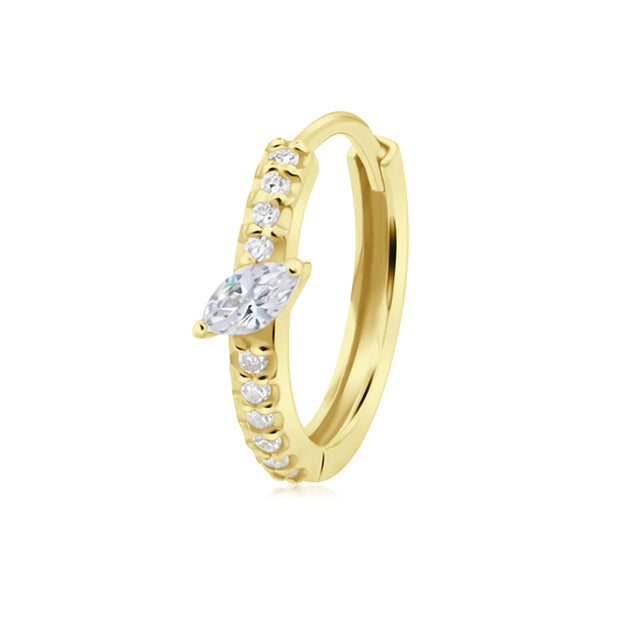 Marquise CZ Huggies Earring STHG-131