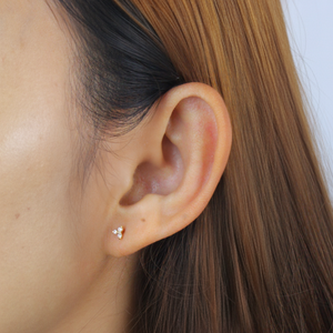 PavÃ© Crystal Cluster Stud Earrings STS-2689