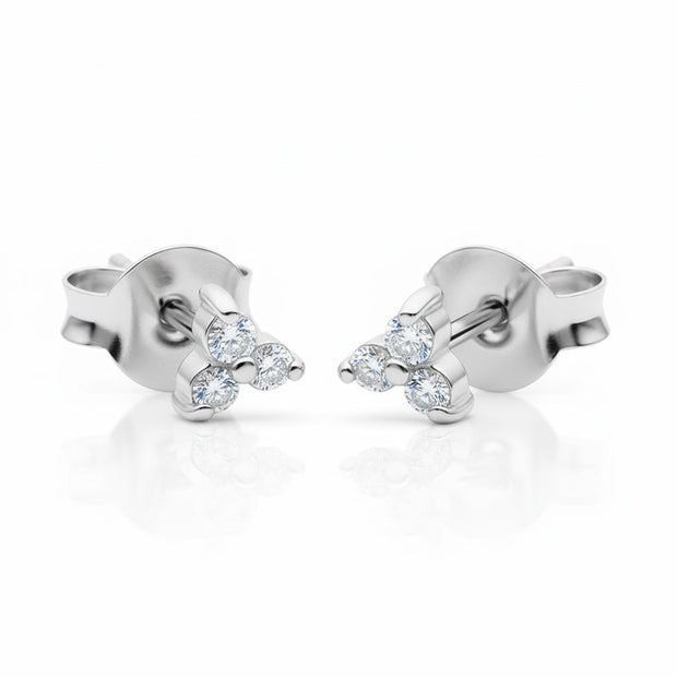 PavÃ© Crystal Cluster Stud Earrings STS-2689