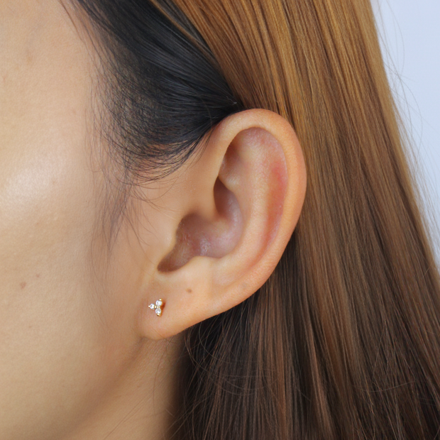 PavÃ© Crystal Cluster Stud Earrings STS-2689