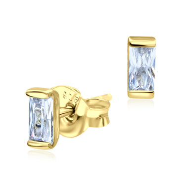 Baguette Crystal Stud Earrings STS-3196