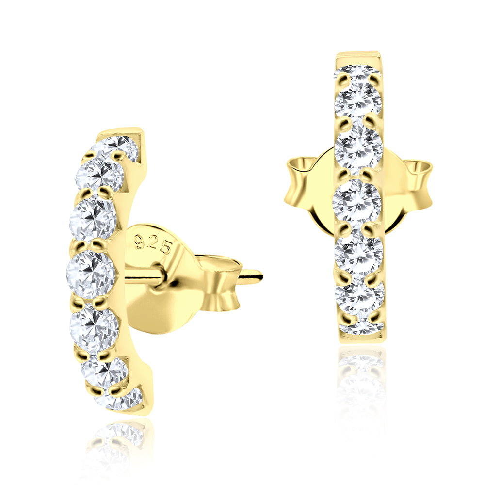 PavÃ© Crystal Stud Earrings STS-3219