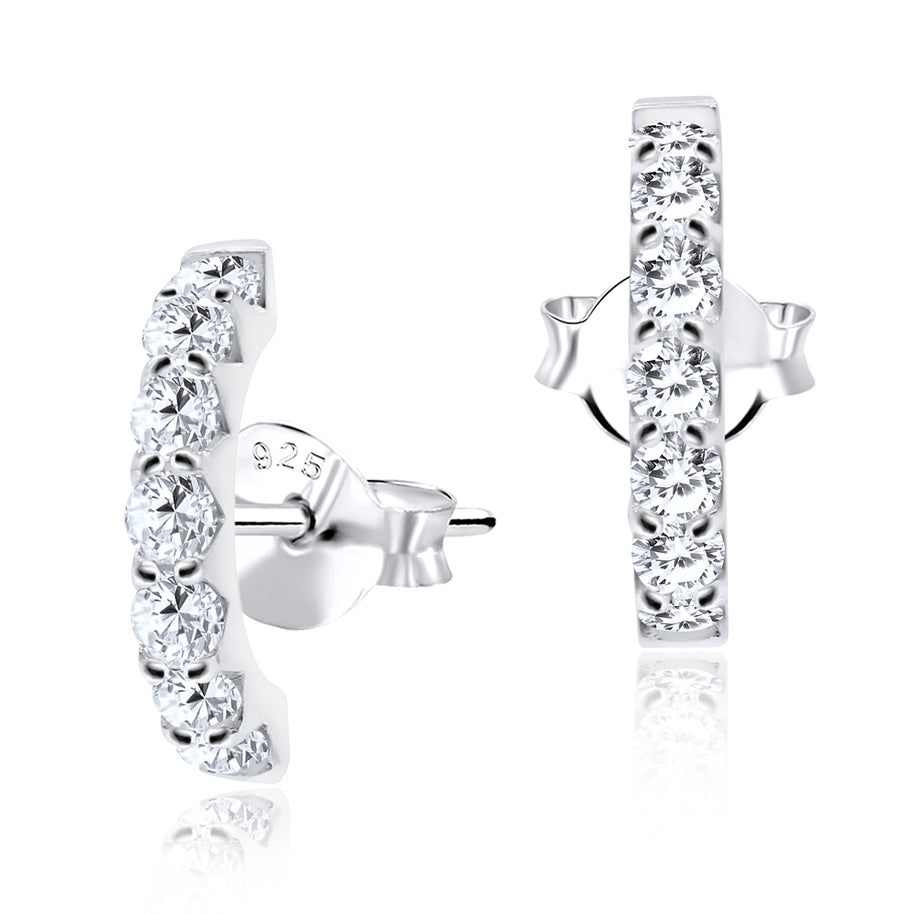 PavÃ© Crystal Stud Earrings STS-3219