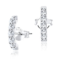 PavÃ© Crystal Stud Earrings STS-3219
