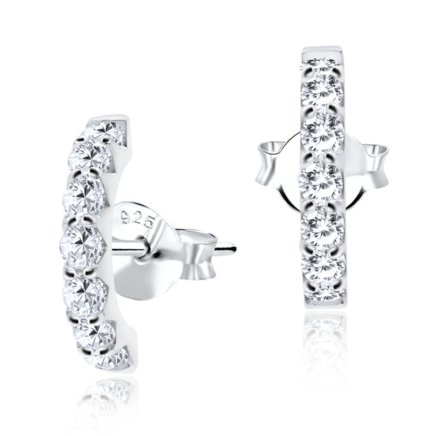PavÃ© Crystal Stud Earrings STS-3219
