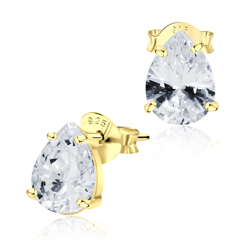 Oval Crystal Stud Earring STS-3363