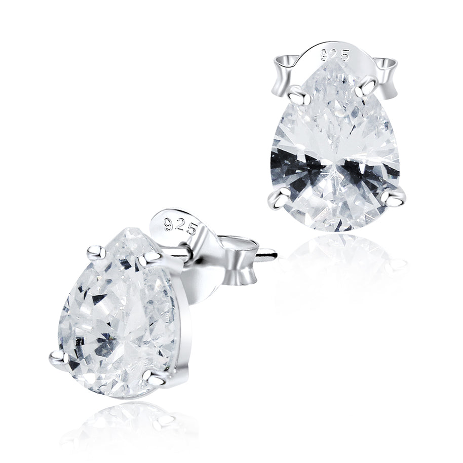 Oval Crystal Stud Earring STS-3363