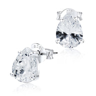 Oval Crystal Stud Earring STS-3363