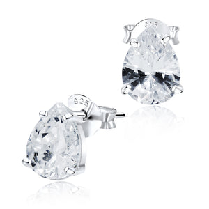 Oval Crystal Stud Earring STS-3363