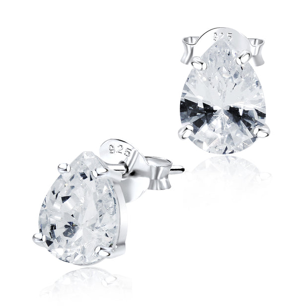 Oval Crystal Stud Earring STS-3363
