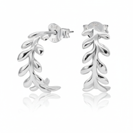 Our Delicate Leaf Patterned Golden Studs STS-3715