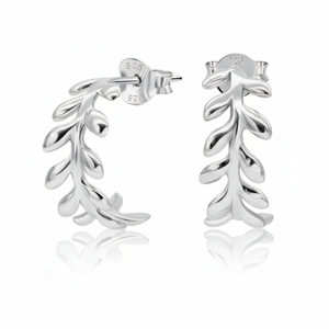 Our Delicate Leaf Patterned Golden Studs STS-3715