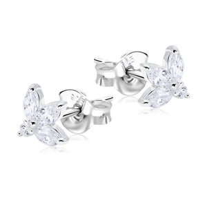 Delicate Leaf Shaped Stud Earrings STS-5056